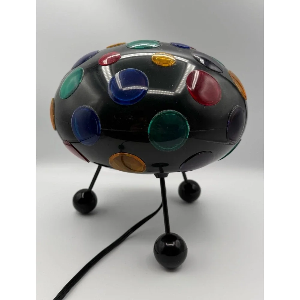 Vintage Rotating Multi-Color Strobe Light RABBIT TANAKA Disco Lamp Mushroom 12